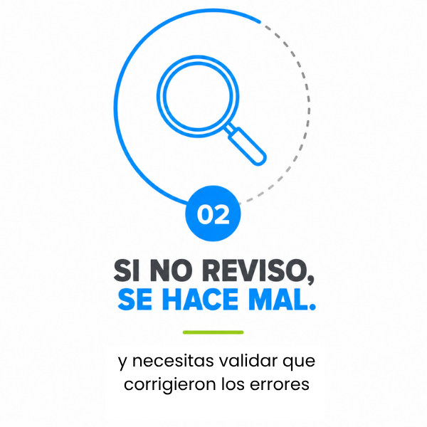 Si no reviso, se hace mal